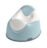 Pot WC Bébé Enfant KEDIA - Siège Reducteur avec Marche - Pliable - Blanc +  Bleu clair