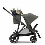 Poussette GAZELLE S Noire Soho Grey