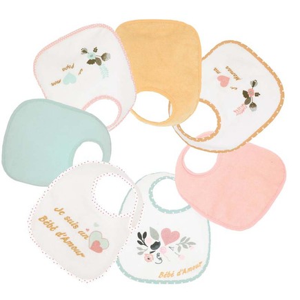 Lot 7 Bavoirs Naissance Baby Love Fille Vente En Ligne De Repas Bebe9 Lot 7 Bavoirs Naissance Baby Love Fille Vente En Ligne De Repas Bebe9