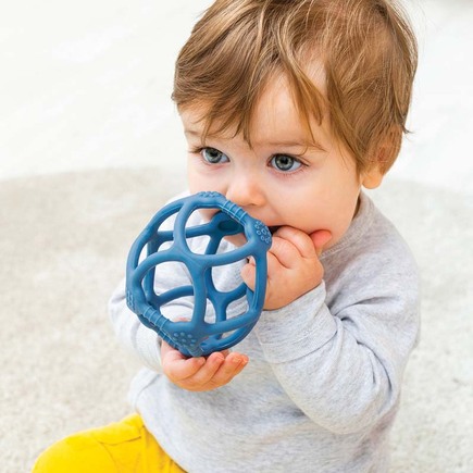 Set de 2 balles en silicone Bleu Pétrole/Bleu Clair Lapidou NATTOU - 2