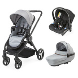 Poussette Trio Best Friend + Comfort Silver Leaf