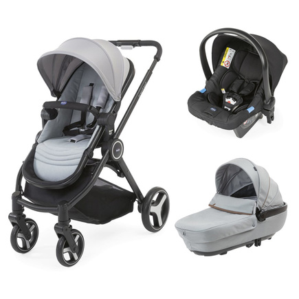 Poussette Trio Best Friend + Comfort Silver Leaf CHICCO