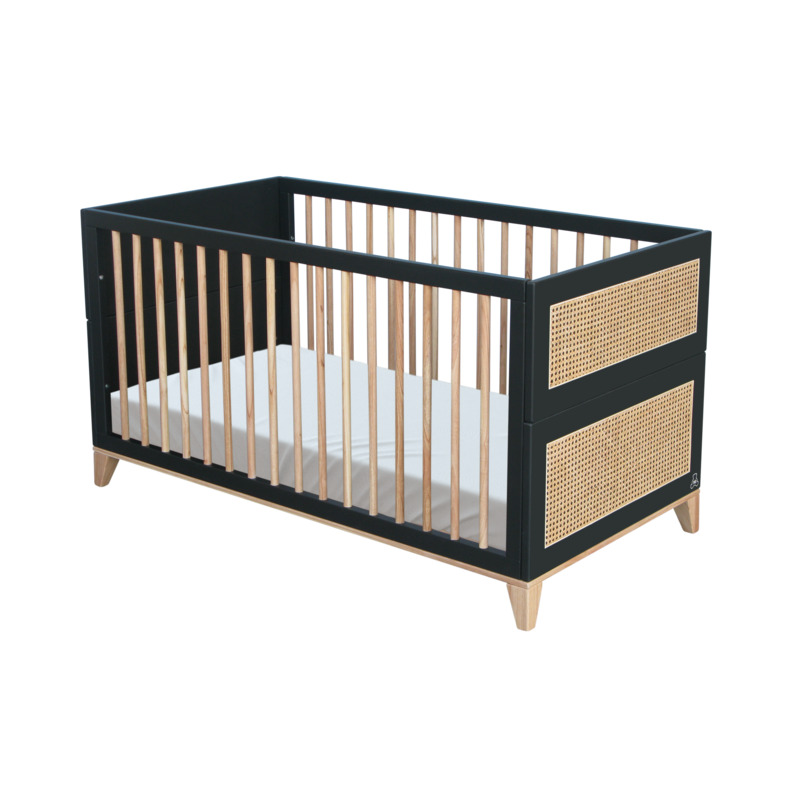 Lit Evolutif 70x140 Cannage Rotin Nami Onyx Vente En Ligne De Chambre Bebe Bebe9 Lit Evolutif 70x140 Cannage Rotin Nami Onyx Vente En Ligne De Chambre Bebe Bebe9