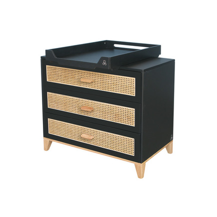 Chambre DUO Lit 70x140 Commode NAMI Onyx THEO - 2