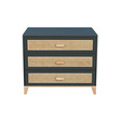 Chambre DUO Lit 70x140 Commode NAMI Onyx THEO - 8