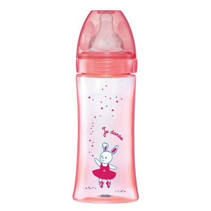 Biberon Initiation+ 330 ml Rose danseuse DODIE, Vente en ligne de Biberon