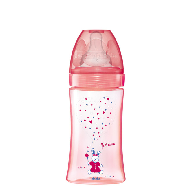 Biberon Initiation+ 270ml Rose licorne DODIE