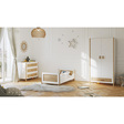 Chambre TRIO Lit 70x140 Commode Armoire OCEANIA Neige THEO - 15