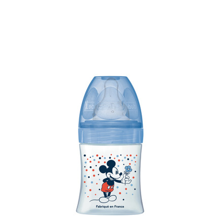 Biberon Initiation+ Anti-Colique 150ml débit 1 MICKEY Bleu DODIE