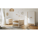 Chambre TRIO Lit 70x140 Commode Armoire OCEANIA Neige