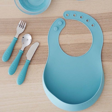 Bavoir silicone airy green BEABA, Vente en ligne de Bavoir et lange bébé