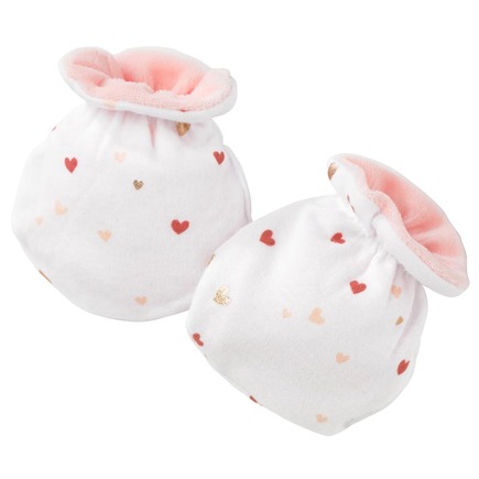 Moufles naissance GAIA rose BEBE9 CREATION - 2