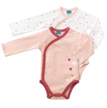 Lot de 2 bodies 6 mois GAIA rose