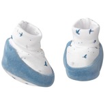 Chaussons naissance GAIA bleu