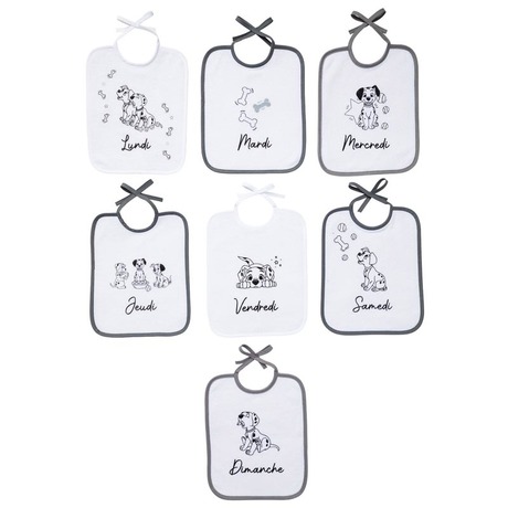 Lot De 7 Bavoirs Naissance 101 Dalmatiens Vente En Ligne De Repas Bebe9