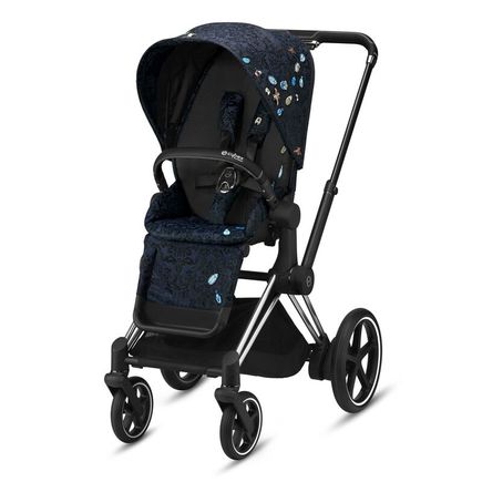 Poussette PRIAM Chrome Black Jewels of Nature Dark Blue CYBEX