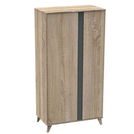 Armoire 2 portes NOVA Gris volcan SAUTHON