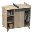 Chambre DUO Lit 70x140 Commode NOVA Gris volcan SAUTHON - 5