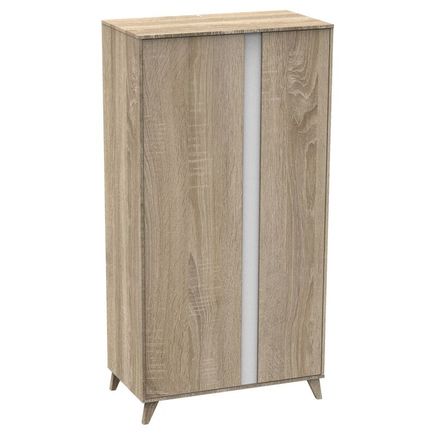 Chambre TRIO Lit 70x140 Commode Armoire NOVA Blanc SAUTHON - 6