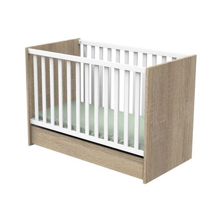 Lit bébé 120x60 NOVA Blanc Lin SAUTHON - 4