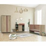 Chambre TRIO Lit 70x140 Commode Armoire NOVA Rose