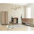 Chambre TRIO Lit 70x140 Commode Armoire NOVA Rose SAUTHON