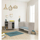 Chambre DUO Lit 60x120 Commode NOVA Gris Loft