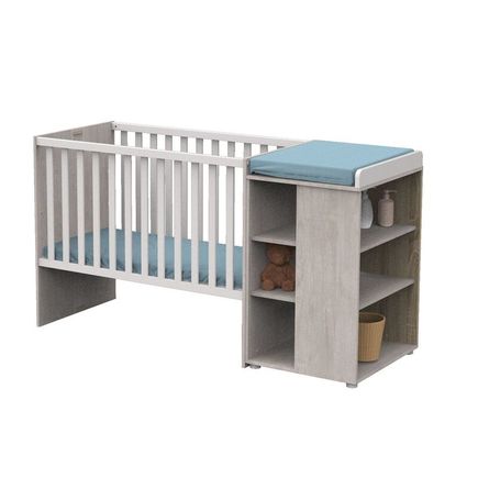 Lit Combine Evolutif 1x60 Nova Gris Loft Vente En Ligne De Lit Bebe Bebe9