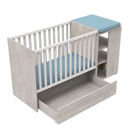 Lit Combine Evolutif 1x60 Nova Gris Loft Vente En Ligne De Chambre Bebe Bebe9
