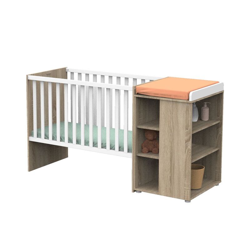 Lit Combine Evolutif 1x60 Nova Blanc Sauthon Vente En Ligne De Lit Bebe Bebe9