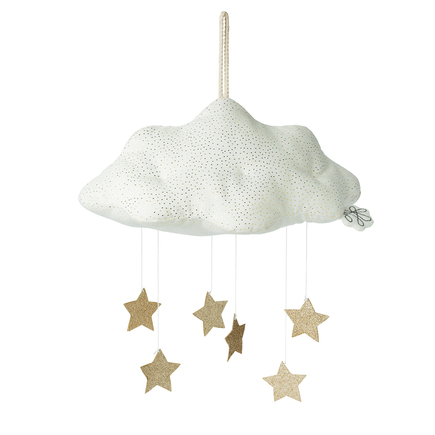Mobile Nuage Avec Etoiles Blanc Vente En Ligne De Eveil Bebe Bebe9