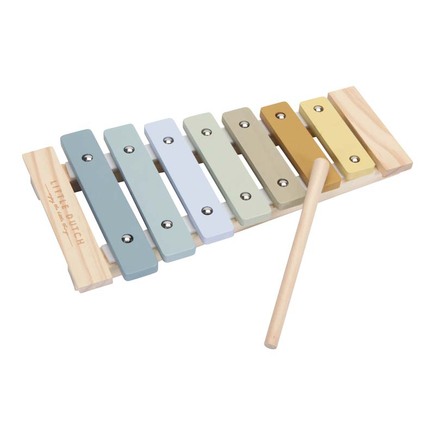 Xylophone en bois Bleu LITTLE DUTCH, Vente en ligne de Jouet d'éveil