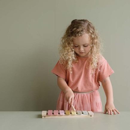 Xylophone en bois Rose LITTLE DUTCH - 2