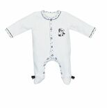 Pyjama velours 3 mois CHAO CHAO Blanc
