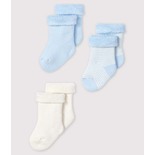 3 paires de chaussettes pointure 19/22 Blanc/Bleu