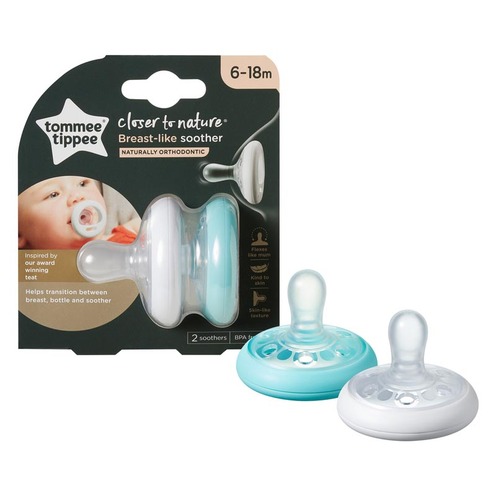 Tommee tippee 43335872 - 2 sucettes Fun en silicone (6-18 mois) - Comparer  avec