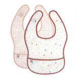 Lot de 2 bavoirs Rouge avec poche Garden Explorer