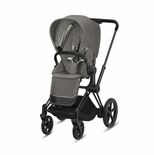 Poussette e-PRIAM Matt Black Soho Grey  2022