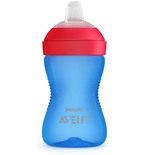 Tasse à bec souple 300 Ml Bleu/Rouge