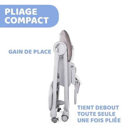 Chaise Haute Chicco Polly Magic Relax 4 Roues Cocoa Bebe9