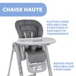 Chaise haute Polly Magic Relax 4r Graphite CHICCO - 7