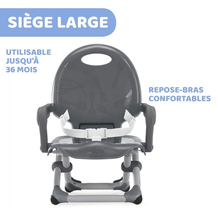 La Cigogne Futée - Réhausseur chaise de table bébé Pocket Snack Dark grey  ÂGE RECOMMANDÉ 5M+ La solution ultra-compacte pour les repas à la maison  comme à l'extérieur ! 📦: Livraison partout