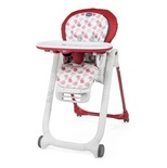 Chaise haute Polly Progres5 4r Red