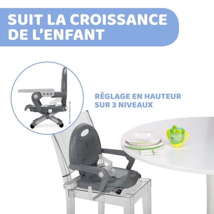 Réhausseur de chaise Pocket Snack Dark Grey CHICCO - 2