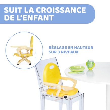 Rehausseur Pocket Snack Saffron CHICCO, Vente en ligne de Chaise haute