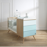 Lit combiné évolutif SEVENTIES Bleu
