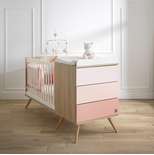 Lit combiné évolutif SEVENTIES Rose