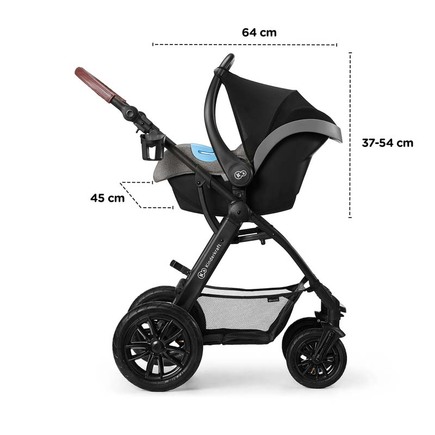 Poussette TRIO XMOOV Noir KINDERKRAFT - 2