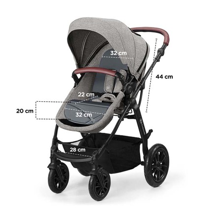 Kinderkraft Poussette 3 en 1 MOOV, Trio, Enfant, Siège Auto