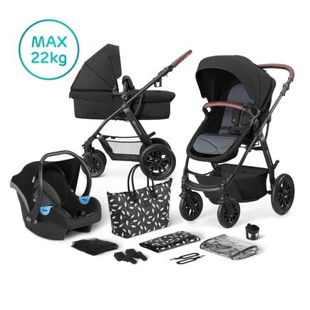 Poussette TRIO XMOOV Noir KINDERKRAFT, Vente en ligne de Poussette